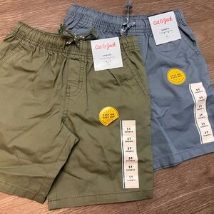 Cat & Jack Kids' Olive and Slate Shorts set